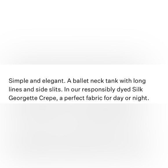 EILEEN FISHER SILK GEORGETTE CREPE BALLET NECK BLOUSE - Picture 8 of 9